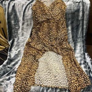 Sexy animal print dress size XS